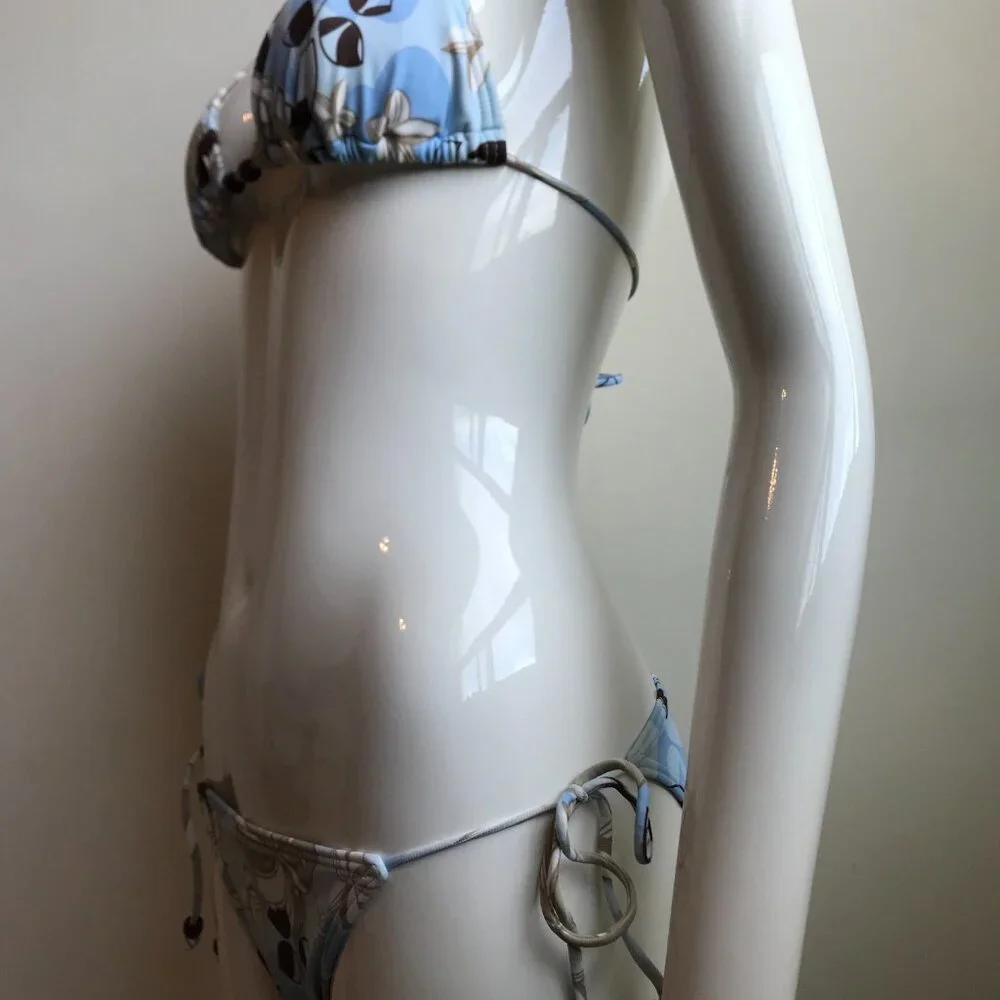 Billabong surf blue sky printed bikini top set - Picture 6 of 9
